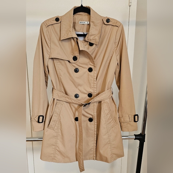 Stradivarius Short Trench Coat - Picture 1 of 12
